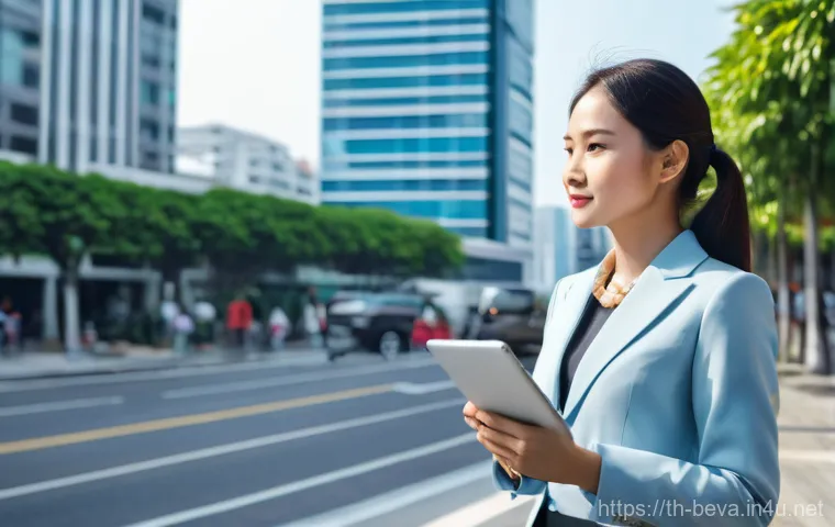 건축평가사로서의 성장 잠재력 극대화 - A confident, professional Thai female property appraiser in her early 30s, dressed in a sharp busine...