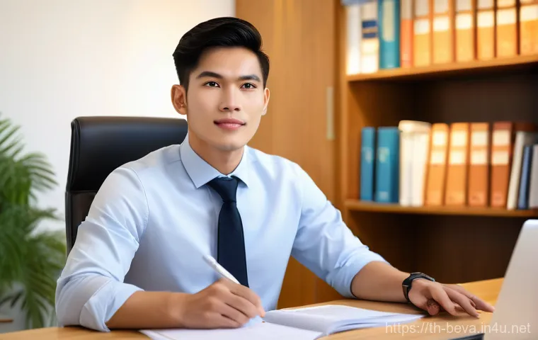 건축평가사로서의 성장 잠재력 극대화 - A confident, professional Thai female property appraiser in her early 30s, dressed in a sharp busine...