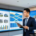 Home 23 건축평가 전문가로서 신뢰를 쌓는 법 - A professional real estate appraiser in a modern Bangkok office, surrounded by architectural bluepri...